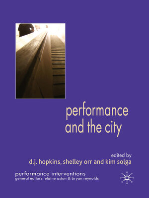 cover image of Performance and the City